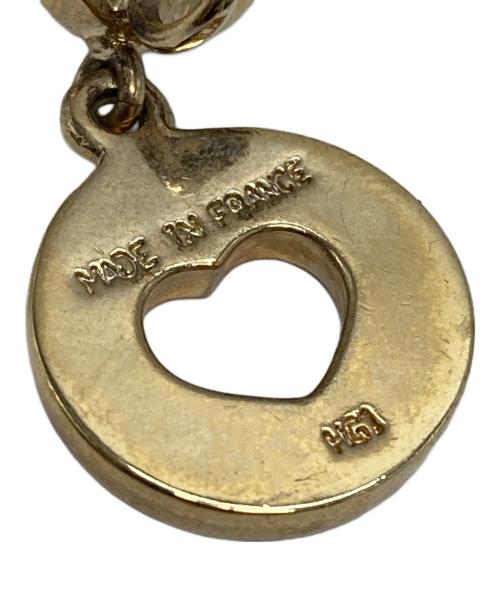 CELINE（セリーヌ）CELINE (セリーヌ) ハートサークル パールイヤリング ゴールドの古着・服飾アイテム