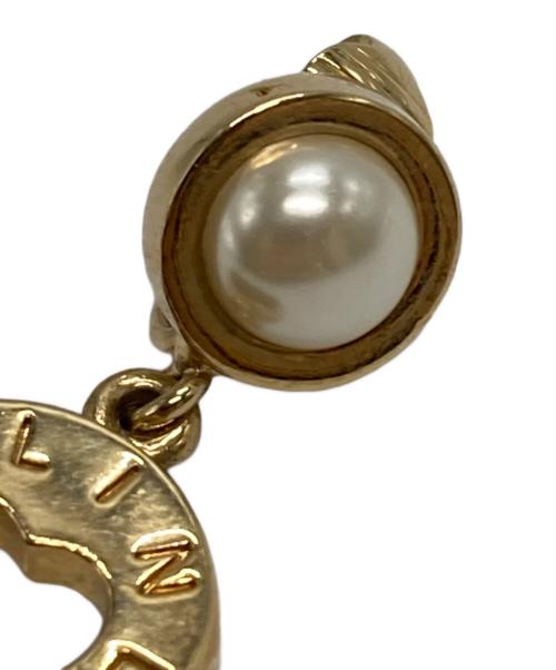 CELINE（セリーヌ）CELINE (セリーヌ) ハートサークル パールイヤリング ゴールドの古着・服飾アイテム