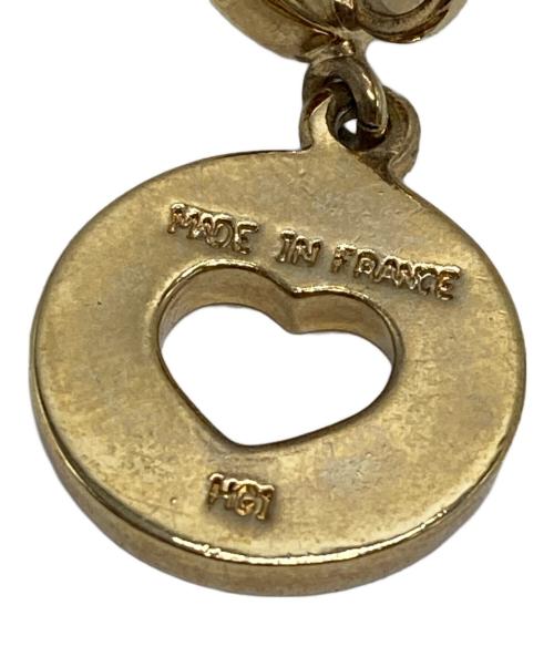 CELINE（セリーヌ）CELINE (セリーヌ) ハートサークル パールイヤリング ゴールドの古着・服飾アイテム