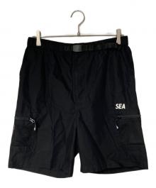 WIND AND SEA（ウィンダンシー）の古着「Water Repellent Nylon Cargo Shorts」｜ブラック