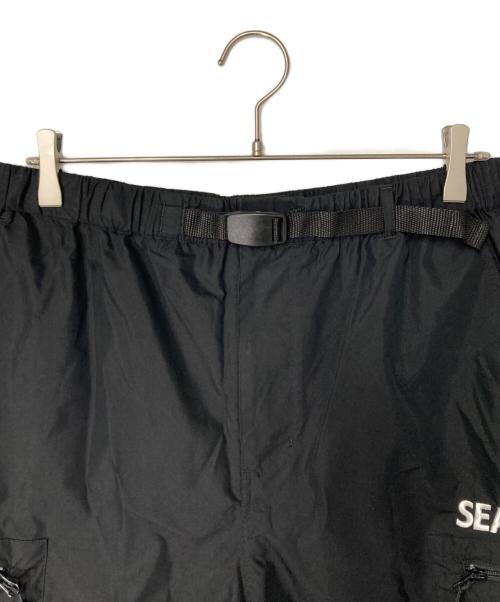 WIND AND SEA（ウィンダンシー）WIND AND SEA (ウィンダンシー) Water Repellent Nylon Cargo Shorts ブラック サイズ:Lの古着・服飾アイテム