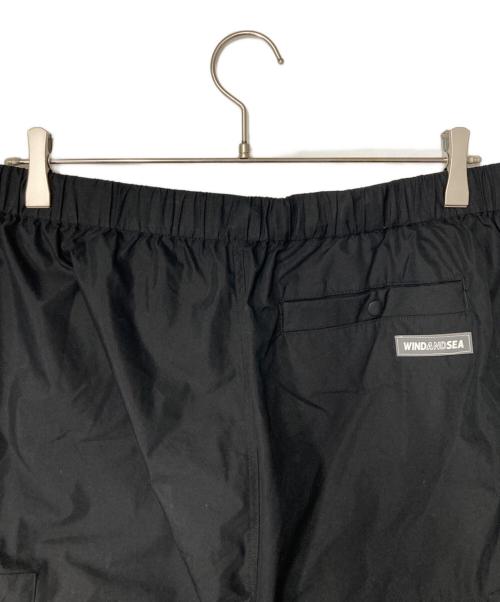 WIND AND SEA（ウィンダンシー）WIND AND SEA (ウィンダンシー) Water Repellent Nylon Cargo Shorts ブラック サイズ:Lの古着・服飾アイテム