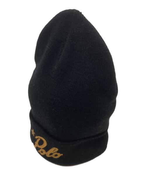 POLO RALPH LAUREN（ポロ・ラルフローレン）POLO RALPH LAUREN (ポロ・ラルフローレン) ニットキャップ ブラック サイズ:ONE SIZE 未使用品の古着・服飾アイテム