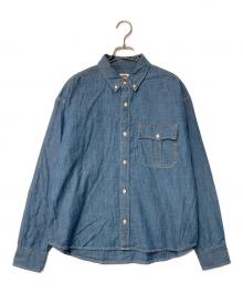 LEVI'S（リーバイス）の古着「別注SMU LS ZANDT CROPPED SHIRT」｜インディゴ