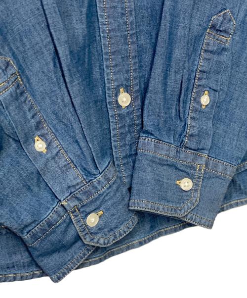 LEVI'S（リーバイス）LEVI'S (リーバイス) 別注SMU LS ZANDT CROPPED SHIRT インディゴ サイズ:XS 未使用品の古着・服飾アイテム