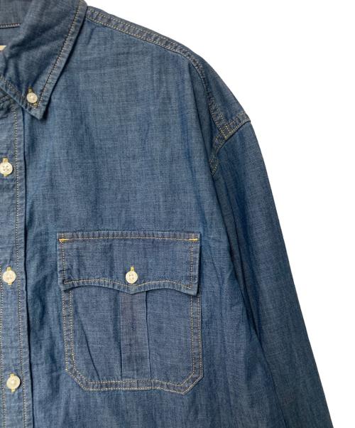 LEVI'S（リーバイス）LEVI'S (リーバイス) 別注SMU LS ZANDT CROPPED SHIRT インディゴ サイズ:XS 未使用品の古着・服飾アイテム