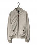 POLO RALPH LAURENポロ・ラルフローレン）の古着「ポニー刺繍スイングトップ」｜アイボリー×ネイビー