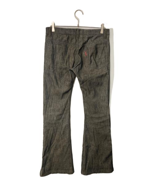 TORNADO MART（トルネードマート）TORNADO MART (トルネードマート) レースアップフレアデニムパンツ グレー サイズ:Lの古着・服飾アイテム