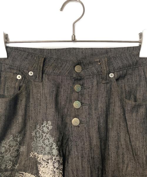 TORNADO MART（トルネードマート）TORNADO MART (トルネードマート) レースアップフレアデニムパンツ グレー サイズ:Lの古着・服飾アイテム