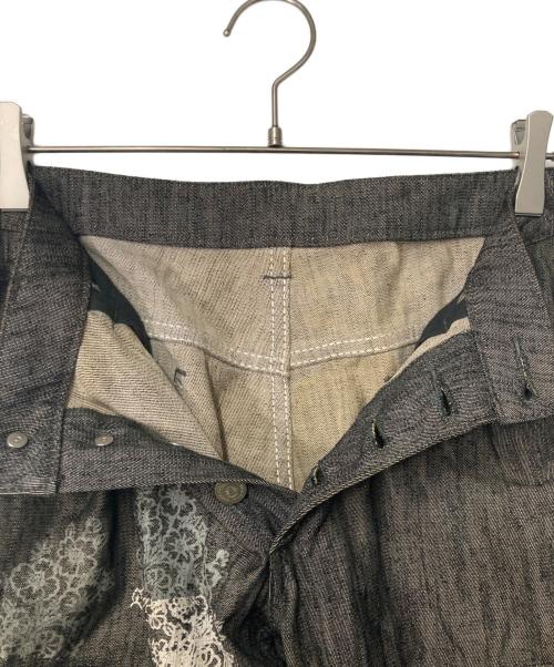 TORNADO MART（トルネードマート）TORNADO MART (トルネードマート) レースアップフレアデニムパンツ グレー サイズ:Lの古着・服飾アイテム