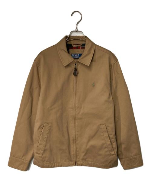 POLO RALPH LAUREN（ポロ・ラルフローレン）POLO RALPH LAUREN (ポロ・ラルフローレン) ポニー刺繍 スイングトップ ベージュ サイズ:Sの古着・服飾アイテム