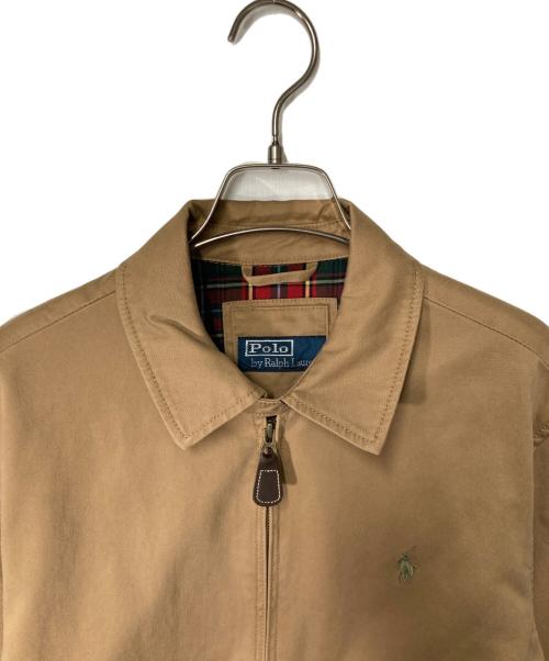 POLO RALPH LAUREN（ポロ・ラルフローレン）POLO RALPH LAUREN (ポロ・ラルフローレン) ポニー刺繍 スイングトップ ベージュ サイズ:Sの古着・服飾アイテム