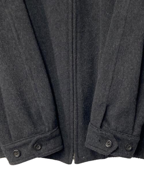 BURBERRY LONDON（バーバリーロンドン）BURBERRY LONDON (バーバリーロンドン) ホース刺繍 裏ノバチェック ウール混ブルゾン グレー サイズ:表記無し 実寸参照の古着・服飾アイテム