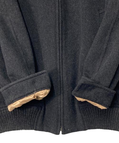 BURBERRY LONDON（バーバリーロンドン）BURBERRY LONDON (バーバリーロンドン) ホース刺繍 裏ノバチェック ウール混ブルゾン グレー サイズ:表記無し 実寸参照の古着・服飾アイテム