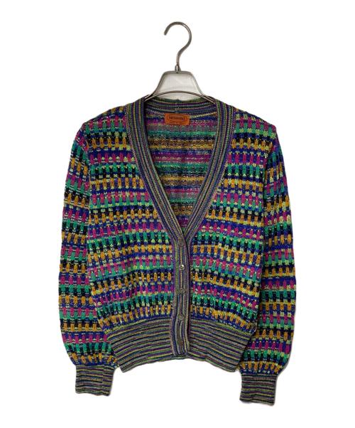 missoni（ミッソーニ）missoni (ミッソーニ) 総柄カーディガン マルチカラー サイズ:46の古着・服飾アイテム