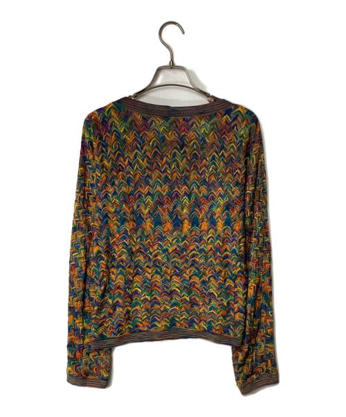 missoni（ミッソーニ）missoni (ミッソーニ) ジグザグ柄 ニット マルチカラー サイズ:42の古着・服飾アイテム
