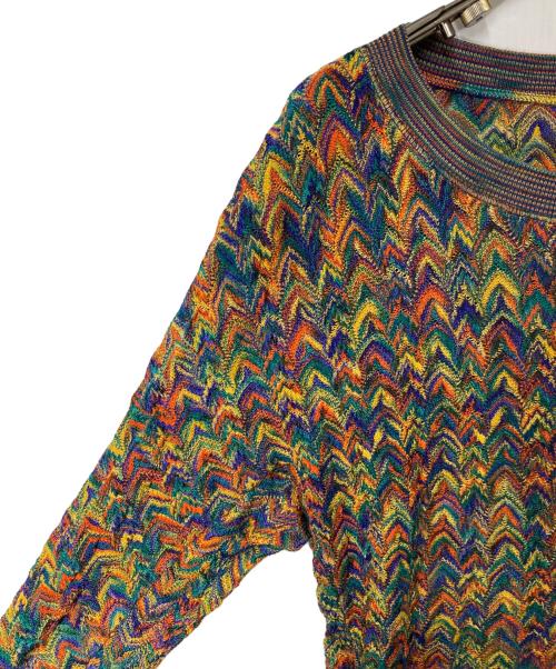 missoni（ミッソーニ）missoni (ミッソーニ) ジグザグ柄 ニット マルチカラー サイズ:42の古着・服飾アイテム