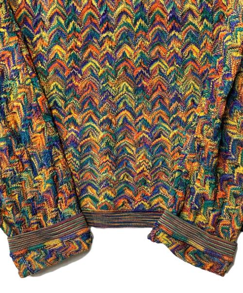 missoni（ミッソーニ）missoni (ミッソーニ) ジグザグ柄 ニット マルチカラー サイズ:42の古着・服飾アイテム