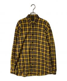 BALENCIAGA（バレンシアガ）の古着「チェックシャツ」｜イエロー×ブラウン
