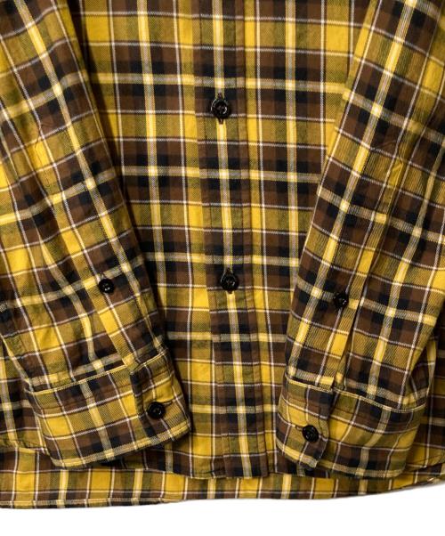 BALENCIAGA（バレンシアガ）BALENCIAGA (バレンシアガ) チェックシャツ イエロー×ブラウン サイズ:37の古着・服飾アイテム