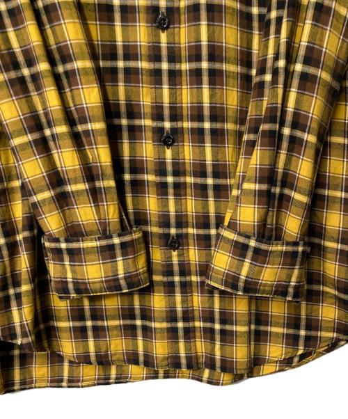 BALENCIAGA（バレンシアガ）BALENCIAGA (バレンシアガ) チェックシャツ イエロー×ブラウン サイズ:37の古着・服飾アイテム