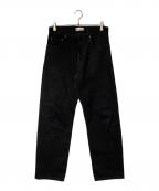 BALENCIAGAバレンシアガ）の古着「DAMEGED STRAIGHT JEANS」｜ブラック