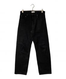 BALENCIAGA（バレンシアガ）の古着「DAMEGED STRAIGHT JEANS」｜ブラック