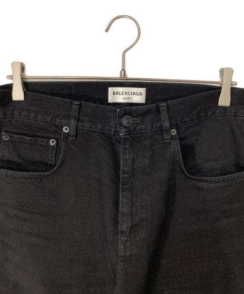BALENCIAGA（バレンシアガ）BALENCIAGA (バレンシアガ) DAMEGED STRAIGHT JEANS ブラック サイズ:XSの古着・服飾アイテム