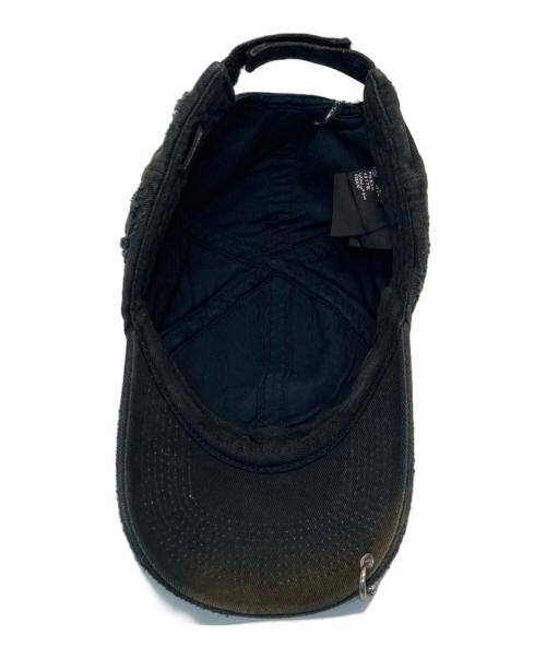 BALENCIAGA（バレンシアガ）BALENCIAGA (バレンシアガ) DESTROYED BB MOD CAP ブラック サイズ:L(59cm)の古着・服飾アイテム