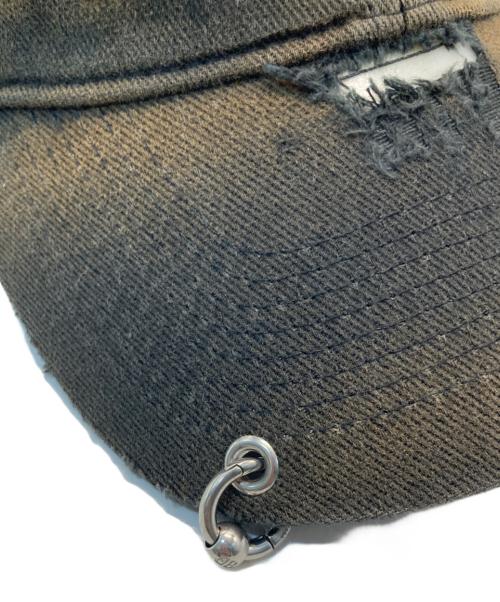 BALENCIAGA（バレンシアガ）BALENCIAGA (バレンシアガ) DESTROYED BB MOD CAP ブラック サイズ:L(59cm)の古着・服飾アイテム