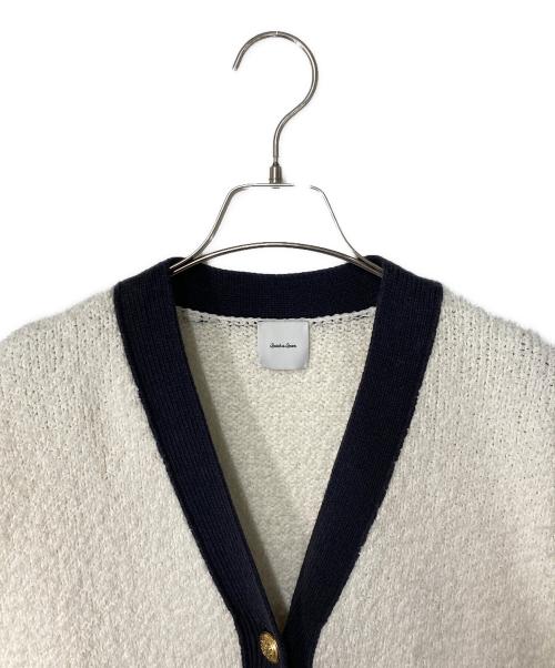 Spick and Span（スピックアンドスパン）Spick and Span (スピックアンドスパン) ファンシーヤーンバイカラーカーディガン アイボリー サイズ:FREEの古着・服飾アイテム