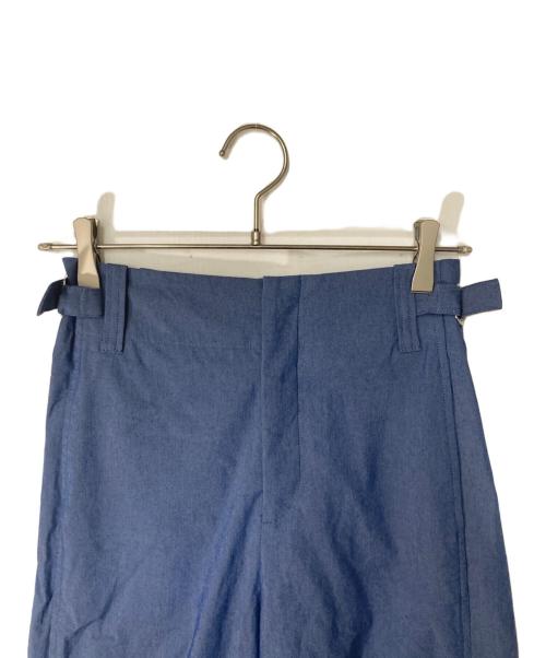 MACPHEE（マカフィー）MACPHEE (マカフィー) ナチュラルスラブストレッチ セミワイドパンツ ブルー サイズ:36の古着・服飾アイテム