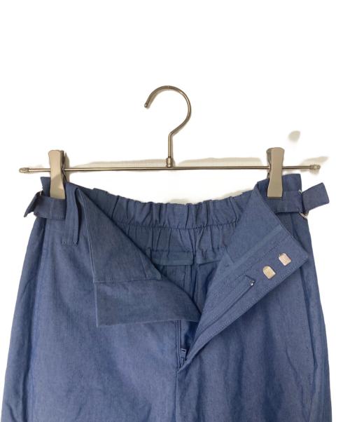 MACPHEE（マカフィー）MACPHEE (マカフィー) ナチュラルスラブストレッチ セミワイドパンツ ブルー サイズ:36の古着・服飾アイテム