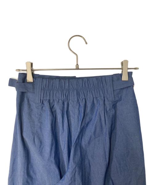 MACPHEE（マカフィー）MACPHEE (マカフィー) ナチュラルスラブストレッチ セミワイドパンツ ブルー サイズ:36の古着・服飾アイテム