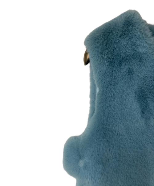 MARIED'OR（マリードール）MARIED'OR (マリードール) バックギャザーエコファーベスト ブルー サイズ:Iの古着・服飾アイテム