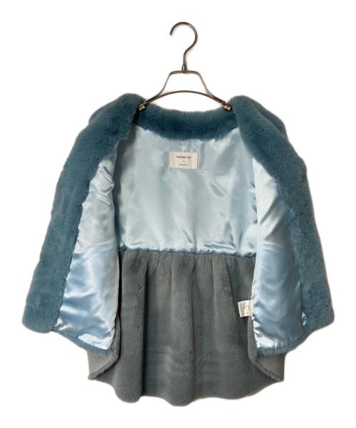 MARIED'OR（マリードール）MARIED'OR (マリードール) バックギャザーエコファーベスト ブルー サイズ:Iの古着・服飾アイテム