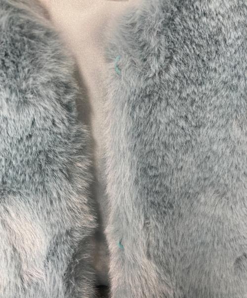 MARIED'OR（マリードール）MARIED'OR (マリードール) バックギャザーエコファーベスト ブルー サイズ:Iの古着・服飾アイテム