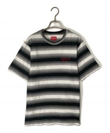 SUPREME（シュプリーム）の古着「Gradient Striped S/S TOP」｜ホワイト×ブラック