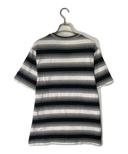 SUPREME（シュプリーム）SUPREME (シュプリーム) Gradient Striped S/S TOP ホワイト×ブラック サイズ:Sの古着・服飾アイテム