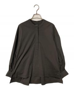 中古・古着通販】SINME (シンメ) バンドカラーボリュームシャツ プル