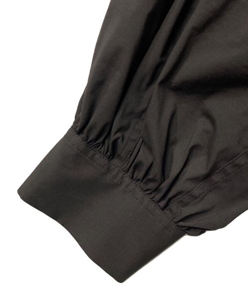 SINME（シンメ）SINME (シンメ) バンドカラーボリュームシャツ プルオーバーシャツ ダークブラウン サイズ:Mの古着・服飾アイテム