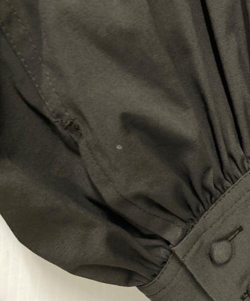 SINME（シンメ）SINME (シンメ) バンドカラーボリュームシャツ プルオーバーシャツ ダークブラウン サイズ:Mの古着・服飾アイテム