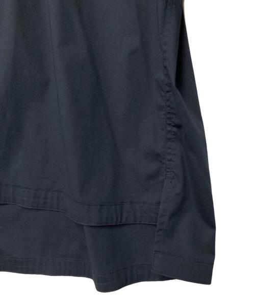 SINME（シンメ）SINME (シンメ) バンドカラーボリュームシャツ プルオーバーシャツ ネイビー サイズ:Mの古着・服飾アイテム