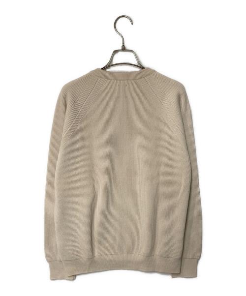 BATONER（バトナ―）BATONER (バトナ―) HARD TWIST WOOL CREW NECK ベージュ サイズ:1の古着・服飾アイテム