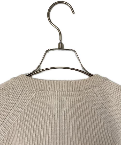 BATONER（バトナ―）BATONER (バトナ―) HARD TWIST WOOL CREW NECK ベージュ サイズ:1の古着・服飾アイテム