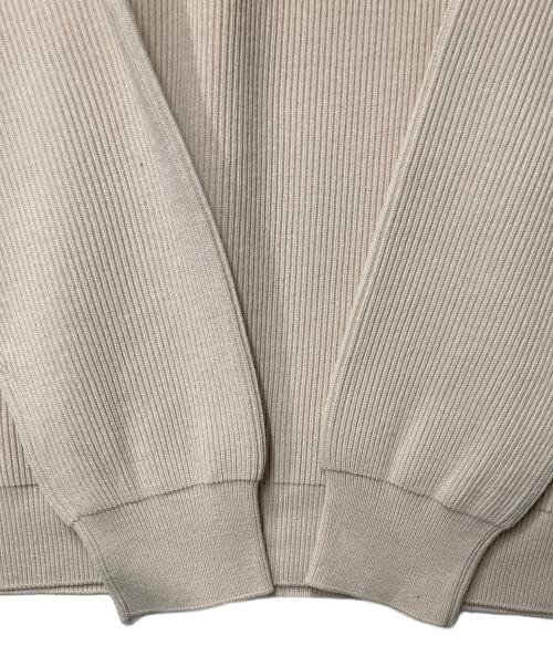 BATONER（バトナ―）BATONER (バトナ―) HARD TWIST WOOL CREW NECK ベージュ サイズ:1の古着・服飾アイテム