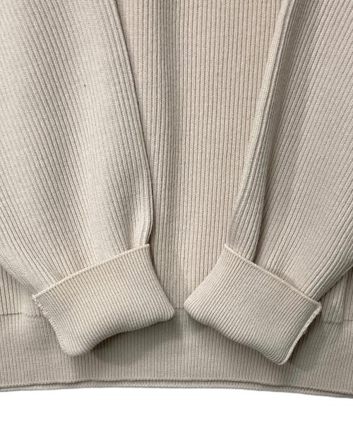 BATONER（バトナ―）BATONER (バトナ―) HARD TWIST WOOL CREW NECK ベージュ サイズ:1の古着・服飾アイテム