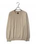 BATONER（バトナ―）の古着「HARD TWIST WOOL CREW NECK」｜ベージュ