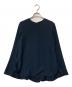 YOKO CHAN（ヨーコチャン）の古着「ロングスリーブバックフリルブラウス」｜ネイビー