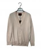 OCHER.オーカー）の古着「コットンVネックカーディガン」｜ピンク